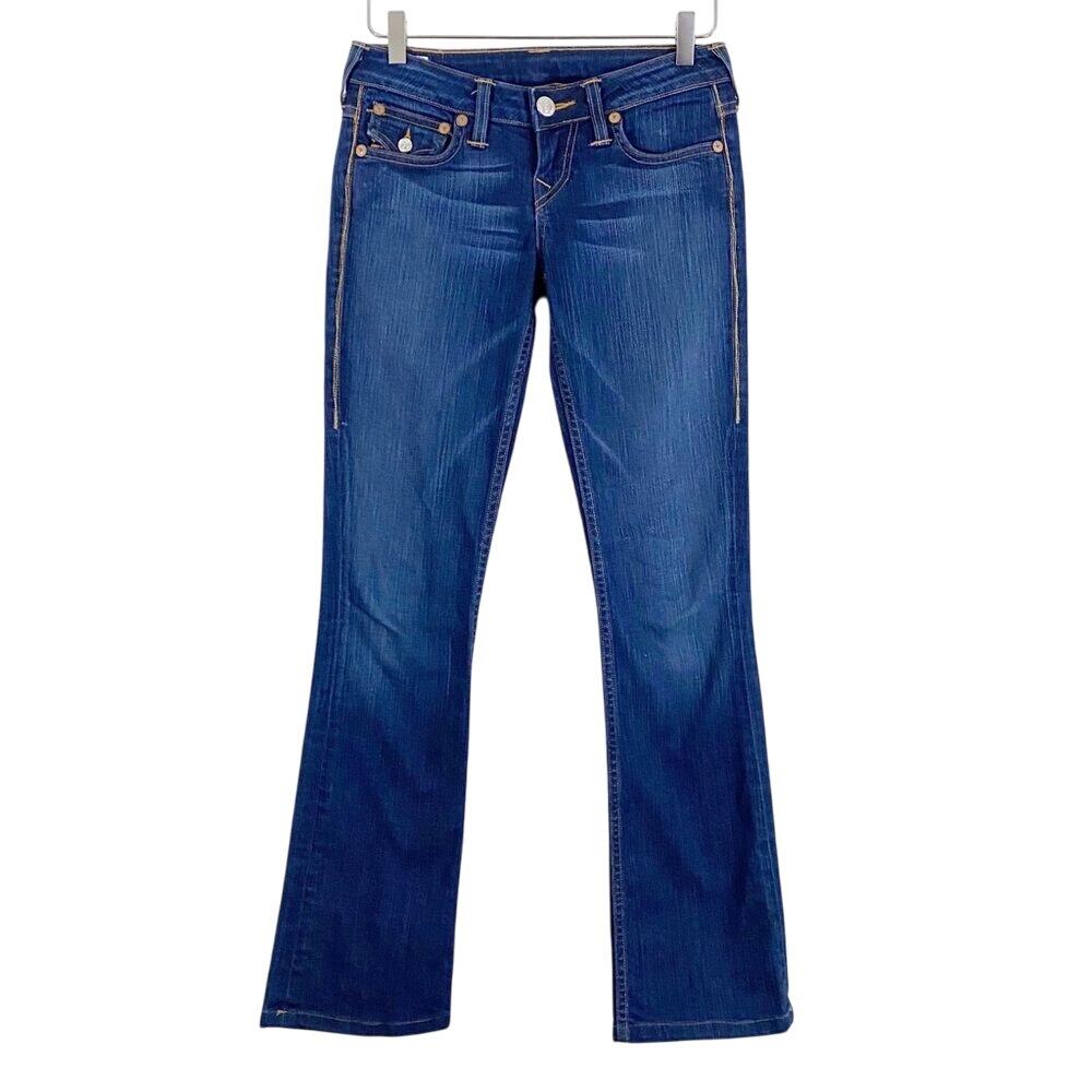 True Religion Becky Flare Leg Flap Pocket Jeans 26